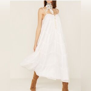 Show Me Your Mumu Gracie White Cotton Dress Large NWOT